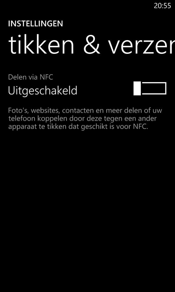 Tikken en verzenden Lumia 920