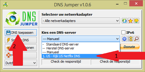 dnsjumper om Netflix US te kijken