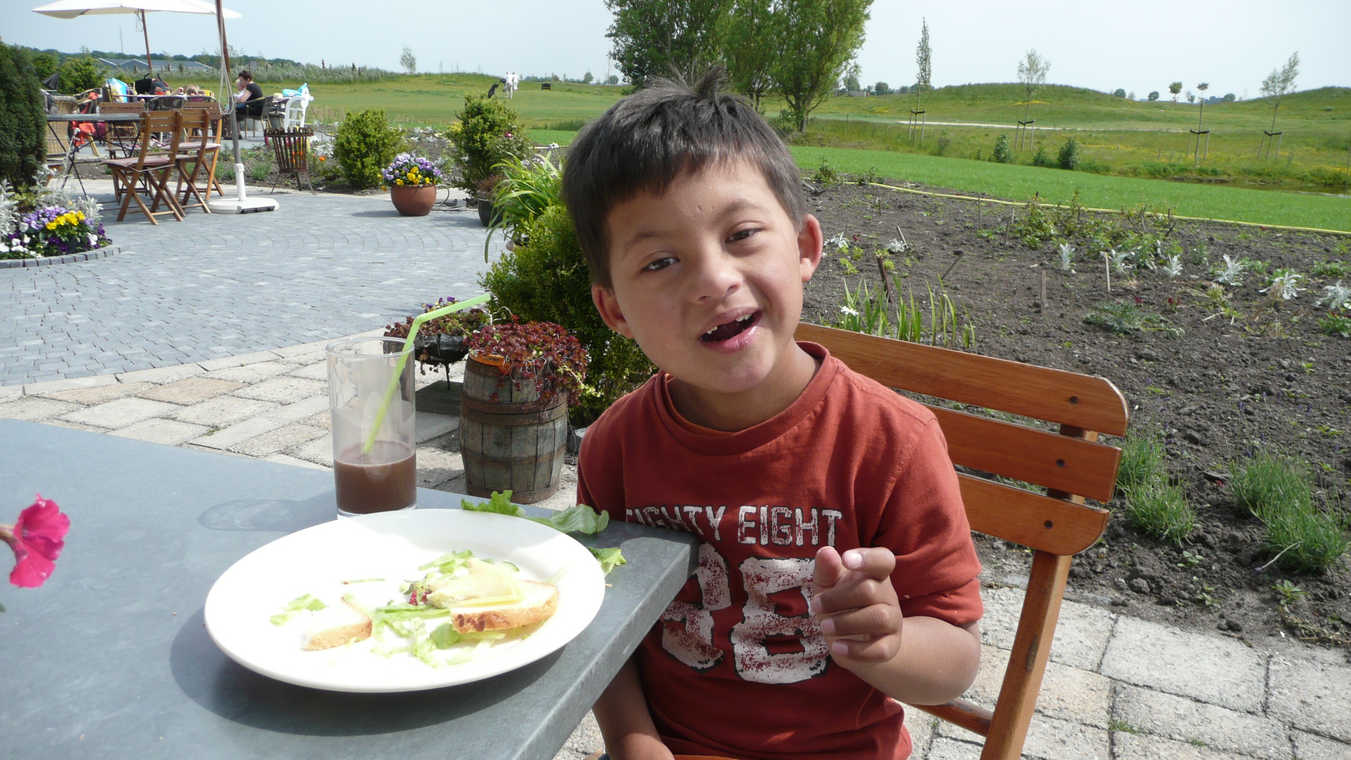 Wim in de sfeerstal in Nieuwveen