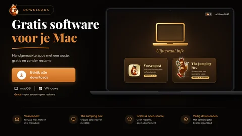 Gratis software voor je Mac: Vossenpost en The Jumping Fox